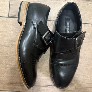 Stacy Adams Boy’s Black Monk Strap Oxfords